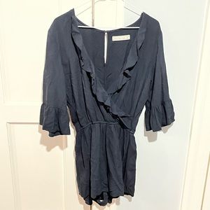 abercrombie fitch medium black romper With Sleeves